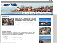 Tablet Screenshot of destinationsandhamn.se